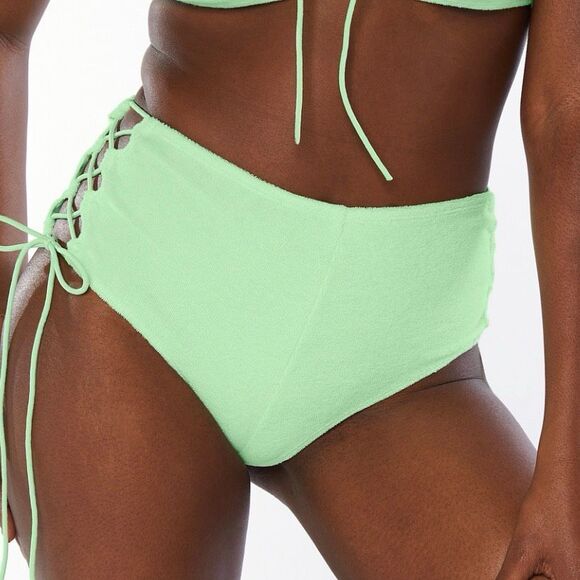Savage X Fenty Green 70s Terry Cloth Side Tie Women’s US 3X - Picture 1 of 10